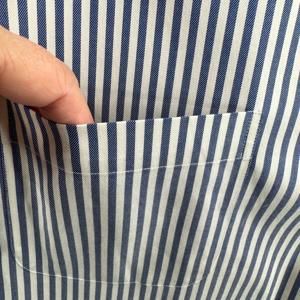 Brook Brothers Striped Long Sleeve Button Down Shirt Size 19 34/35 - Picture 4 of 10